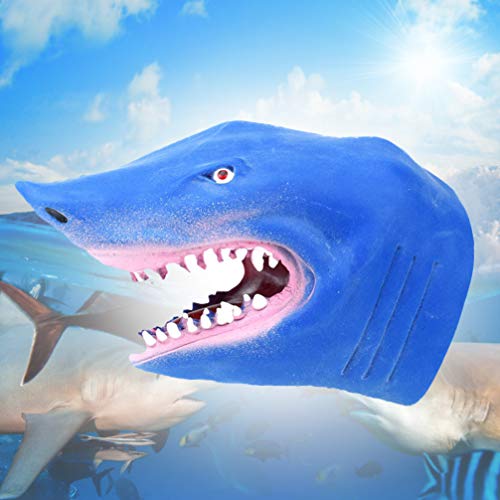 TOYANDONA 1pcs Rubber Shark Glove Puppet Shark Hand Puppet FBeach & Bath Toy Role Play Toy Hand Puppet Toy Sensory Toys for Children Toddler Kids