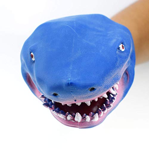 TOYANDONA 1pcs Rubber Shark Glove Puppet Shark Hand Puppet FBeach & Bath Toy Role Play Toy Hand Puppet Toy Sensory Toys for Children Toddler Kids