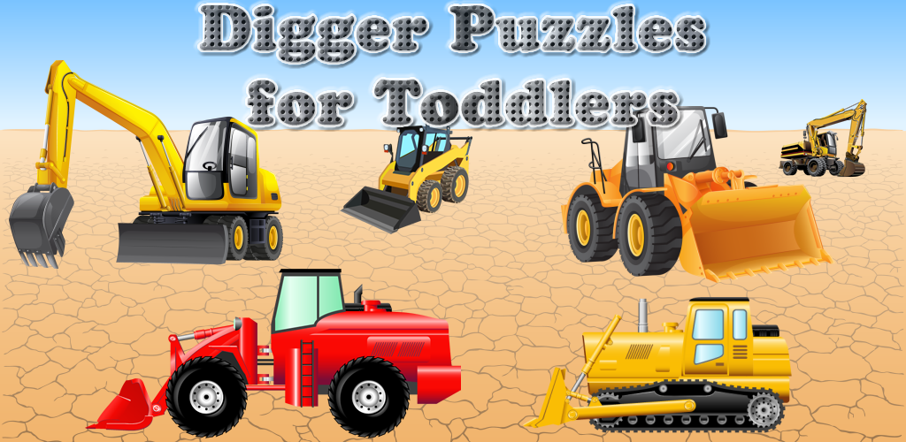 Digger Puzzles for Toddlers and Kids : play with construction vehicles ! Educational Puzzle Games - FREE app
