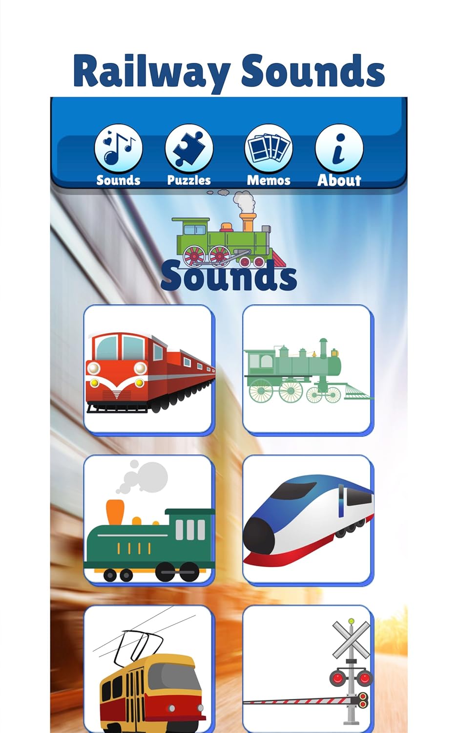 Train Games For Kids Free 🚂: Locomotive Sounds, Train Puzzles And Matching Games