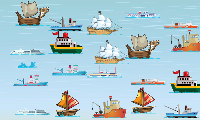 Boats and Ships for Toddlers and Kids : play with sea vehicles ! FREE app