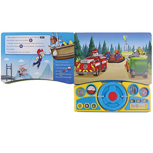 Nickelodeon PAW Patrol - Ruff-Ruff Rescue Vehicles Steering Wheel Sound Book - PI Kids (Play-a-Sound)