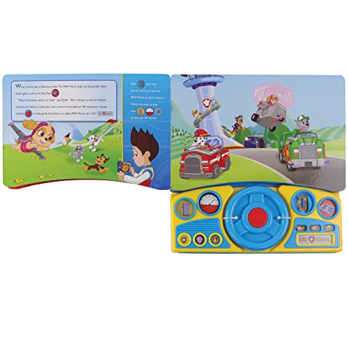 Nickelodeon PAW Patrol - Ruff-Ruff Rescue Vehicles Steering Wheel Sound Book - PI Kids (Play-a-Sound)