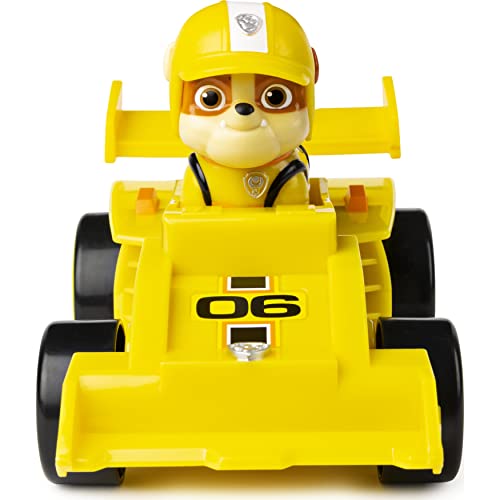 PAW Patrol Ready, Race, Rescue Rubble’s Race & Go Deluxe Vehicle with Sounds, for Kids Aged 3 Years and Over