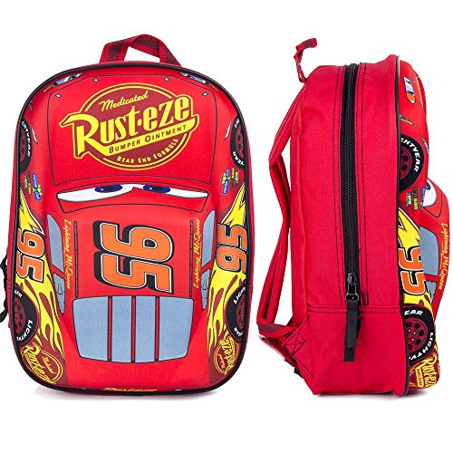 Disney 760-8462 1 x Lightning McQueen 'Piston Cup Champion' 3D Effect Car 31cm Backpack