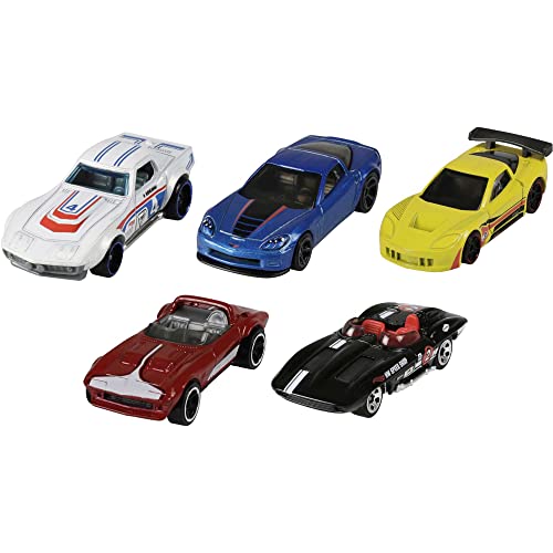 Hot Wheels 5-Car Pack of 1:64 Scale Vehicles, Gift for Collectors & Kids Ages 3 Years Old & Up (Styles May Vary), 1806