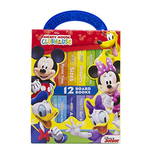 Disney Junior Mickey Mouse Clubhouse - My First Library Board Book Block 12-Book Set - PI Kids: 12 Board Books
