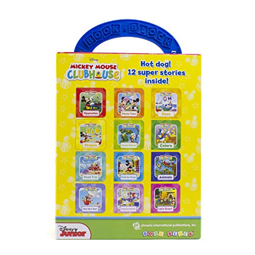 Disney Junior Mickey Mouse Clubhouse - My First Library Board Book Block 12-Book Set - PI Kids: 12 Board Books