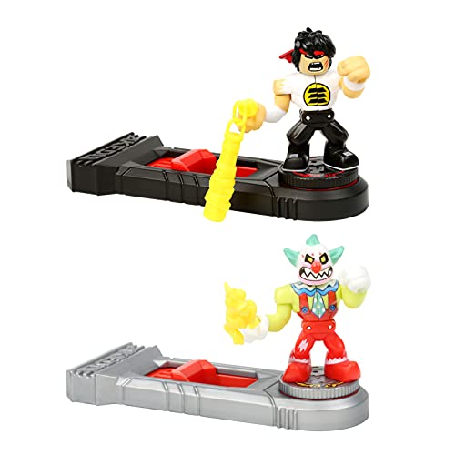 Akedo Ultimate Arcade Warriors Versus Pack Chux Lee Vs Crackup Mini Battling Action Figures Ready, Fight, Split Strike, 5.56 x 10.8 x 8.79 cm