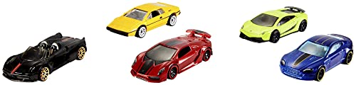 Hot Wheels 5-Car Pack of 1:64 Scale Vehicles, Gift for Collectors & Kids Ages 3 Years Old & Up (Styles May Vary), 1806