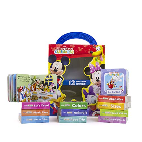 Disney Junior Mickey Mouse Clubhouse - My First Library Board Book Block 12-Book Set - PI Kids: 12 Board Books
