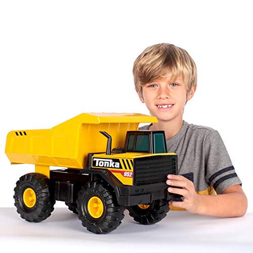 Tonka Steel Classics | Mighty Dump Truck | Kids Construction Toys for Boys and Girls, Vehicle Toys for Creative Play, Motor Skill Development for Kids Ages 3+ | Basic Fun 06025