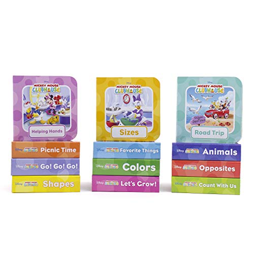 Disney Junior Mickey Mouse Clubhouse - My First Library Board Book Block 12-Book Set - PI Kids: 12 Board Books