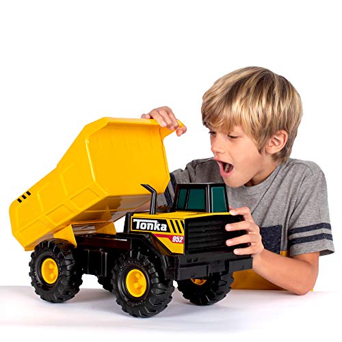Tonka Steel Classics | Mighty Dump Truck | Kids Construction Toys for Boys and Girls, Vehicle Toys for Creative Play, Motor Skill Development for Kids Ages 3+ | Basic Fun 06025