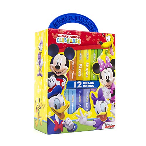 Disney Junior Mickey Mouse Clubhouse - My First Library Board Book Block 12-Book Set - PI Kids: 12 Board Books