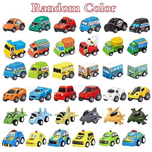 Zhishangcheng Toy Cars,14Pcs Pull Back And Go Construction Vehicles Set,Mini Play Vehicle Car Toys Gift For Kids Boys age 3+
