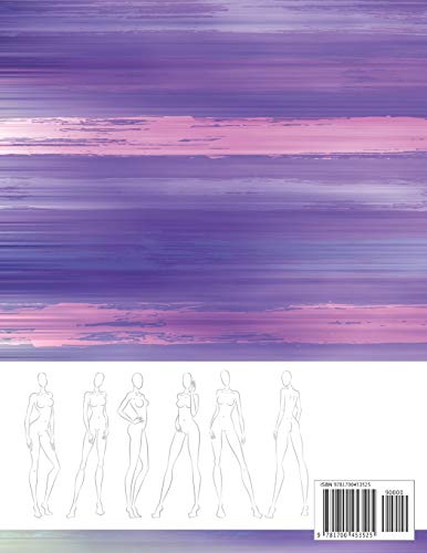 Fashion Sketchbook Figure Template: 430 Large Female Figure Template for Easily Sketching Your Fashion Design Styles and Building Your Portfolio: 2 (Fashion Sketchbook with Female Figure Template)