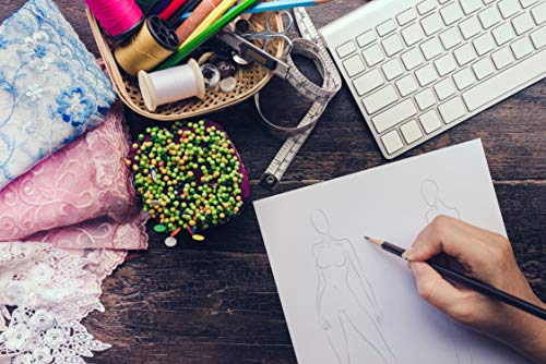 Fashion Sketchbook Figure Template: 430 Large Female Figure Template for Easily Sketching Your Fashion Design Styles and Building Your Portfolio: 2 (Fashion Sketchbook with Female Figure Template)