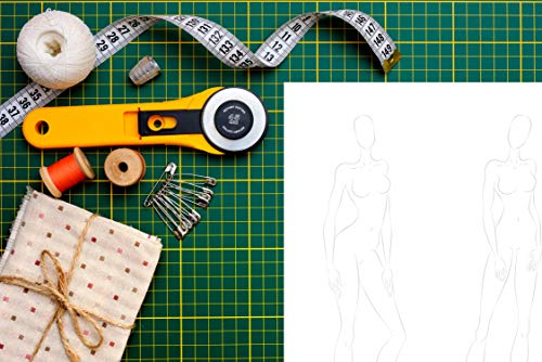 Fashion Sketchbook Figure Template: 430 Large Female Figure Template for Easily Sketching Your Fashion Design Styles and Building Your Portfolio: 2 (Fashion Sketchbook with Female Figure Template)