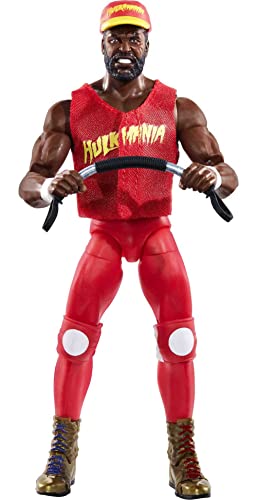WWE Ultimate Edition Mr. T Action Figure, 6-inch Collectible with Extra Heads, Swappable Hands & WrestleMania Entrance Robe for Ages 8 Years Old & Up