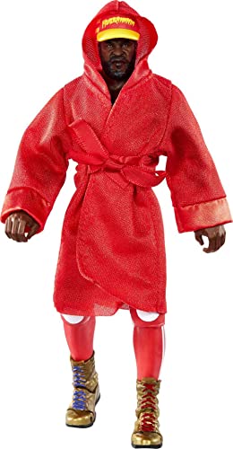 WWE Ultimate Edition Mr. T Action Figure, 6-inch Collectible with Extra Heads, Swappable Hands & WrestleMania Entrance Robe for Ages 8 Years Old & Up