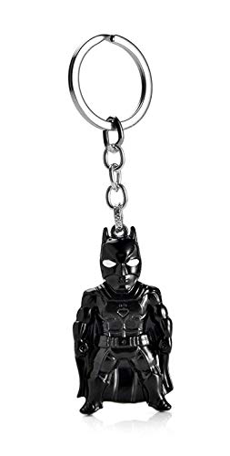 JLZK 4Pcs Superhero Keychains Set Ironman Spiderman Captain America Action Figure Keychain Marvel Collectible Metal Keyrings