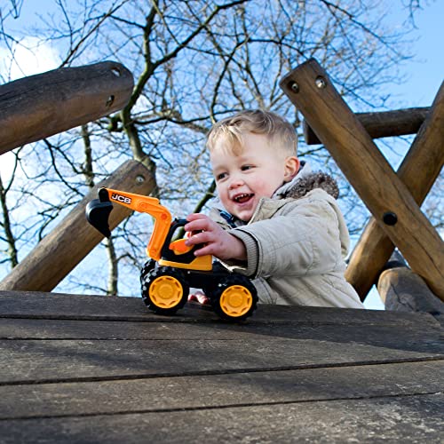 HTI JCB - Kids Toys - Construction Excavator Toy - Truck Toy - iconic Construction Vehicles - Kids' Play Figures & Vehicles - 2 Year Old Boys & Girls Plus