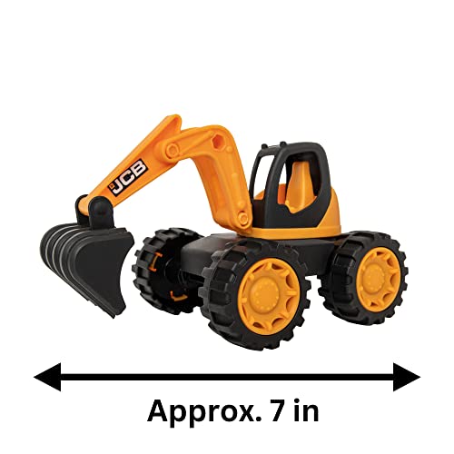 HTI JCB - Kids Toys - Construction Excavator Toy - Truck Toy - iconic Construction Vehicles - Kids' Play Figures & Vehicles - 2 Year Old Boys & Girls Plus