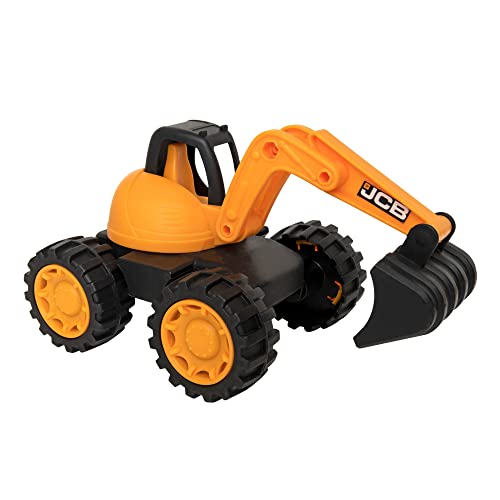 HTI JCB - Kids Toys - Construction Excavator Toy - Truck Toy - iconic Construction Vehicles - Kids' Play Figures & Vehicles - 2 Year Old Boys & Girls Plus
