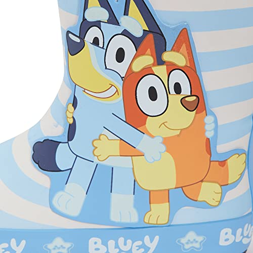 Bluey Wellies for Kids Rubber Wellington Boots Bingo Rain Boots Girls Boys Snow Wellys Blue 7 UK Child