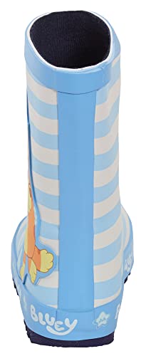 Bluey Wellies for Kids Rubber Wellington Boots Bingo Rain Boots Girls Boys Snow Wellys Blue 7 UK Child
