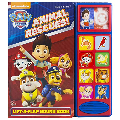 Nickelodeon PAW Patrol - Animal Rescues! Lift-a-Flap Sound Book - PI Kids (Play-A-Sound)