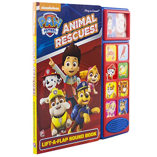 Nickelodeon PAW Patrol - Animal Rescues! Lift-a-Flap Sound Book - PI Kids (Play-A-Sound)