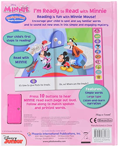 Disney Minnie Mouse - I'm Ready to Read with Minnie Sound Book - Great for Early Readers - PI Kids (Play-A-Sound)