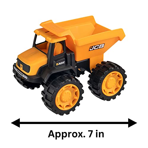 HTI JCB 7 Inch Dump Truck | JCB Construction Vehicle Play Vehicles | Indoor, Outdoor And Sandpit Construction Vehicle Toys | Kids' Play Figures & Vehicles | Construction Vehicles & Trucks | 18M+