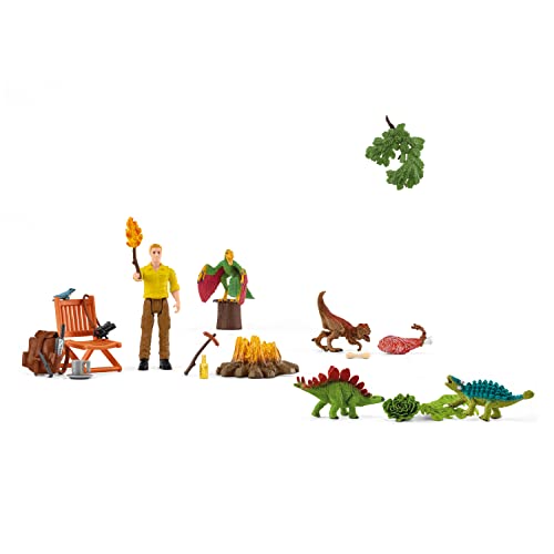 Schleich 98644 Advent Calendar Dinosaurs 2022, for Children from 5 Years, Dinosaurs Play Set