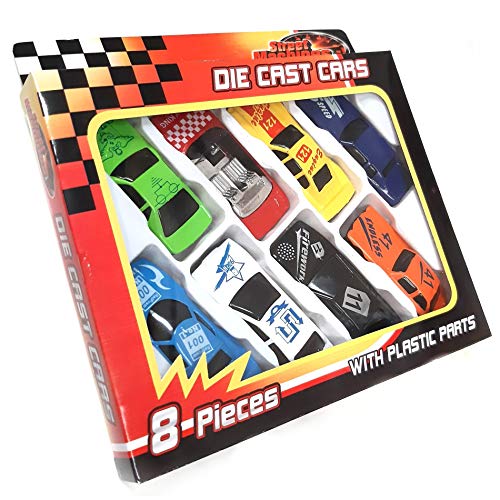 MTS 8 Pcs Die Cast Racing Car Vehicle Play Set Cars Kids Boys Toy