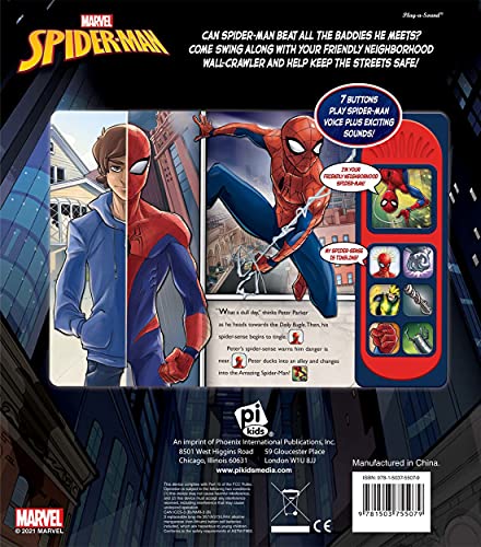 Marvel Spider-man - Never a Dull Day Sound Book - PI Kids (Play-A-Sound)