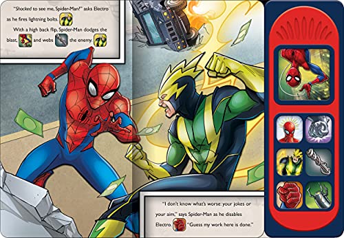 Marvel Spider-man - Never a Dull Day Sound Book - PI Kids (Play-A-Sound)