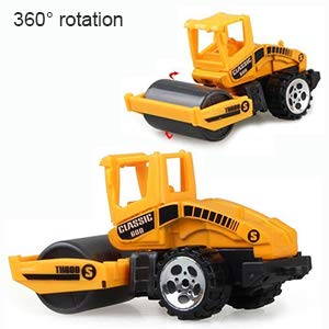 Coolplay Mini Construction Vehicles Kids Little Truck Cars Toy Pack Roller Bulldozers Forklift Excavator Asphalt Car Dump Set for Kids