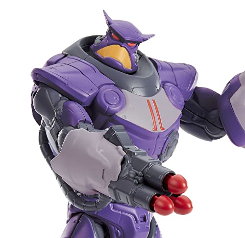 Buzz Lightyear Disney and Pixar Lightyear Zurg 10-in Tall Action Figure, 13 Posable Joints Authentic Detail, Movie Collector Toy, Kids Gift Ages 4 Years & Up, HHJ72