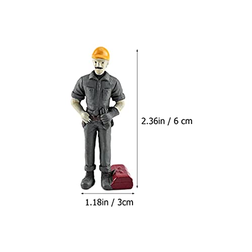 STOBOK 7PCS People Figurines Toy Playset People Figurine Toys Veterinarian Pilot Postman Baker Human People Figurine Model Toy for Kids and Toddlers Pretend Play