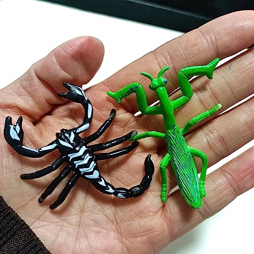 GVSAVY 12 pieces of simulated insects, non-toxic plastic safe animal models, educational 3D models for children, suitable for education, insect theme parties, Halloween holiday parties