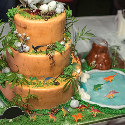 ELECLAND 60Pcs Animal Figures Toys, Mini Sea Creatures Toys, Farm Animal Figures, Dinosaur Figures Toys, Safari Animal Figures Woodland Animal Figures, Mini Animal Cake Toppers, Kids Play Figures