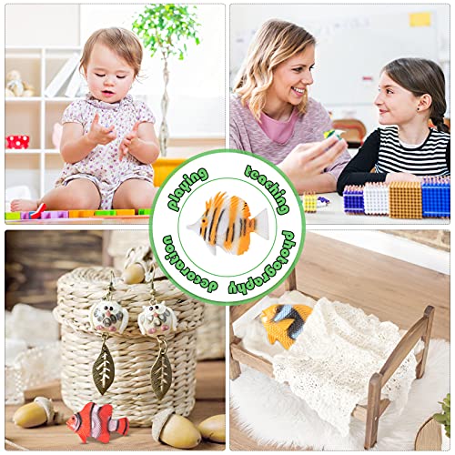 STOBOK 12pcs Tropical Fish Figure Play Set Mini Sea Animals Toys Fish Toys for Kids Learning Educational Toys