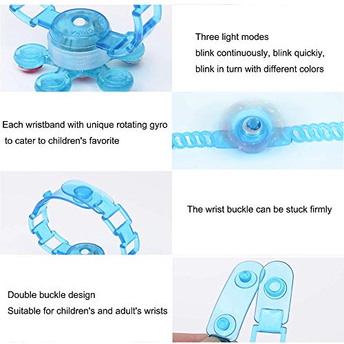 LED Light Up Party Favors for 3-12 Year Old Kids Boys Girls Glow In The Dark Birthday Gifts Party Favors Supplies Prizes Box Anxiety Toys for Classroom Hand Spin