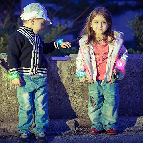 LED Light Up Party Favors for 3-12 Year Old Kids Boys Girls Glow In The Dark Birthday Gifts Party Favors Supplies Prizes Box Anxiety Toys for Classroom Hand Spin