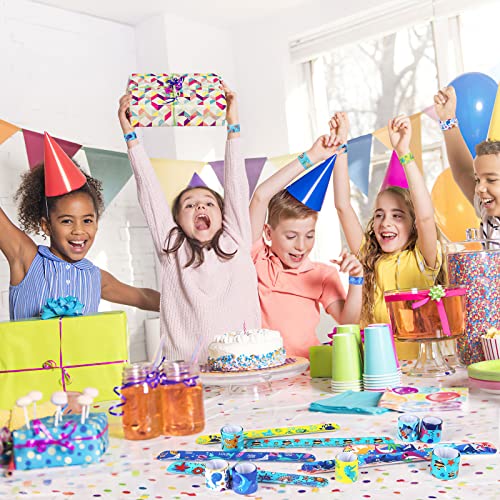 yumcute 30PCS Kids Party Bag Fillers for Kids Slap Bracelets Slap Bands for Kids Snap Bands Bracelets Party Supplies Gifts Toys Party Bag Fillers Birthday Party Gift Favours Game Prizes(Sea Life)