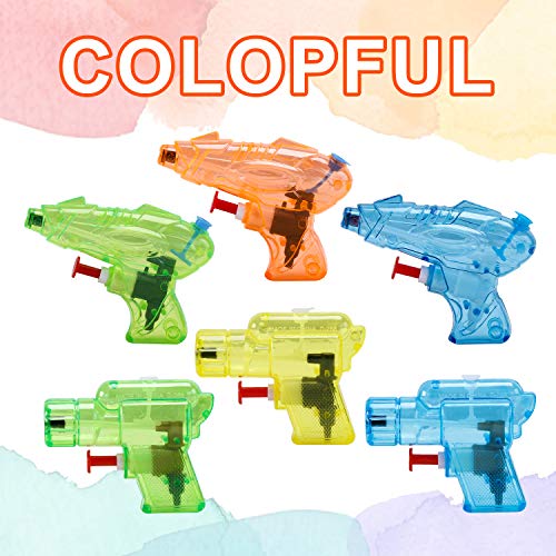 12 Packs Water Gun Pistol for Kids Squirt Toys Party Bag Filler Party Favours Outdoor Beach Swimming Pool Game Summer Party Supplies For Kids Boy Girl