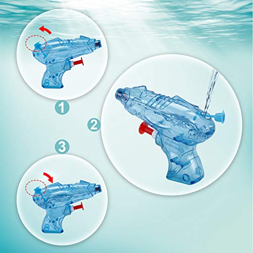 12 Packs Water Gun Pistol for Kids Squirt Toys Party Bag Filler Party Favours Outdoor Beach Swimming Pool Game Summer Party Supplies For Kids Boy Girl